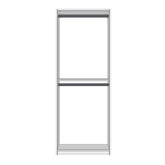 White Melamine Double Hang 84"